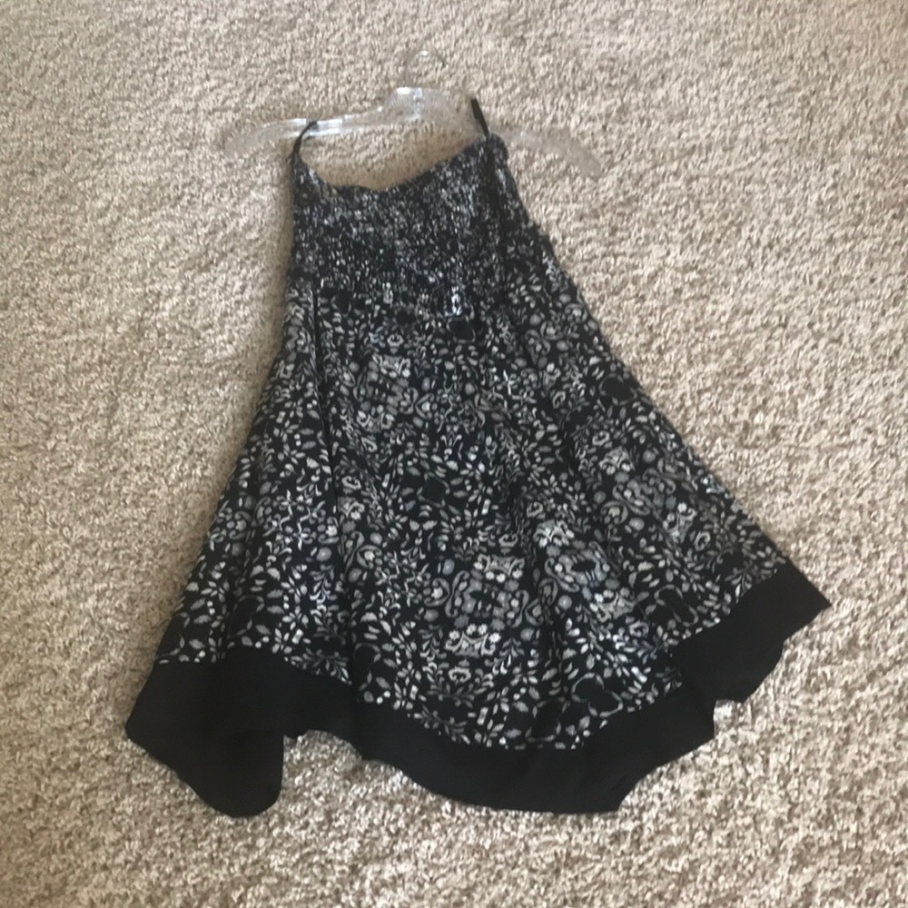 Strapless cotton sundress